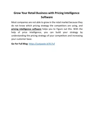 grow your retail business with pricing