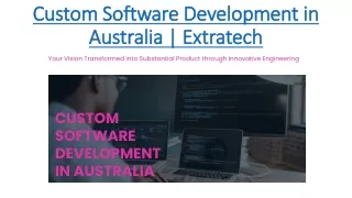 Custom Software Development in Australia | Extratech