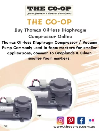 Buy Thomas Oil-less Diaphragm Compressor Online