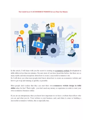 The Untold Secret To ECOMMERCE WEBSITE In Less Than in Minutes