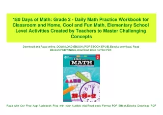180 days of math grade 2 daily math practice