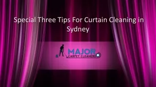 Special Tips For Curtain Cleaning in Sydney