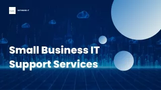 Outline of IT Services For Small Businesses!