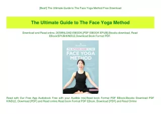 [Best!] The Ultimate Guide to The Face Yoga Method Free Download