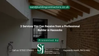 3 Services You Can Receive from a Professional Builder in Hassocks