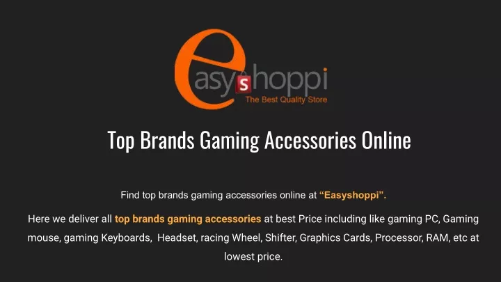 top brands gaming accessories online