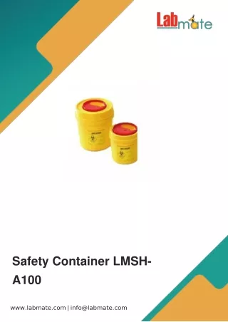 safety container lmsh a100