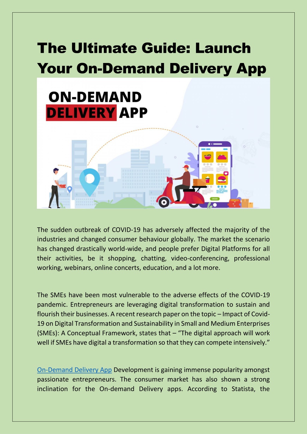 PPT - The Ultimate Guide: Launch Your On-demand Delivery App PowerPoint ...