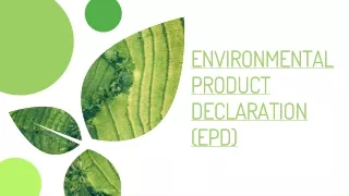 environmental product declaration epd