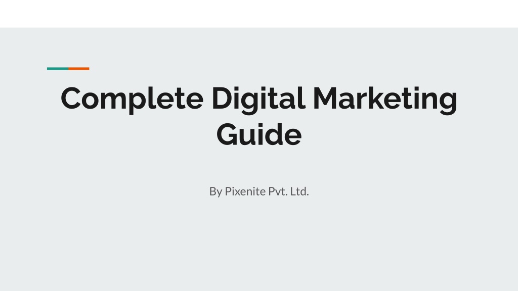 PPT - Complete Digital Marketing Guide PowerPoint Presentation, free ...
