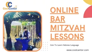 Join Our Online Bar Mitzvah Lessons Classes | CoolCantor