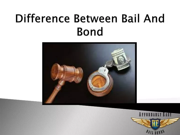 difference between bail and bond