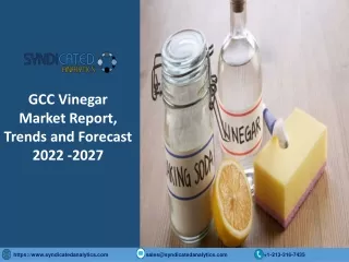 gcc vinegar market report trends and forecast