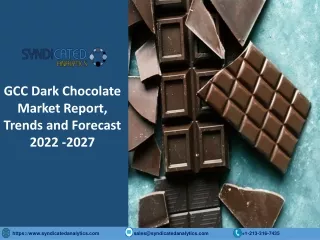 gcc dark chocolate market report trends