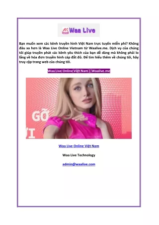 Waa Live Online Việt Nam