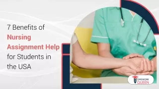 7 Benefits of Nursing Assignment Help for Students in the USA