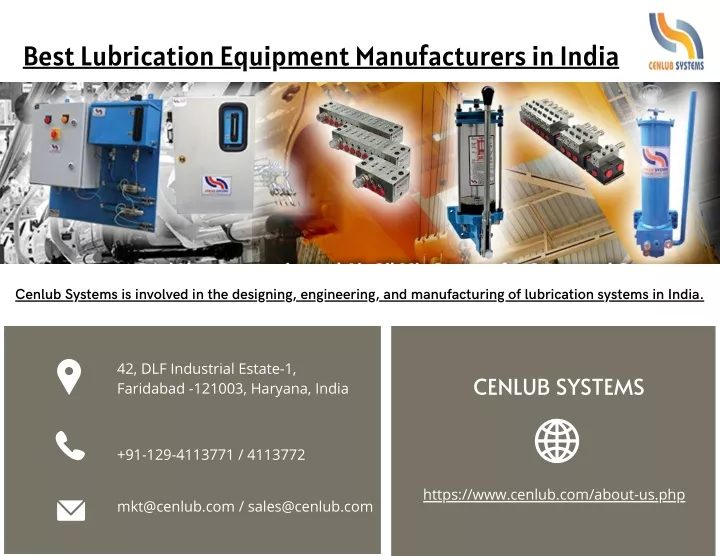 best lubrication equipment manufacturers in india