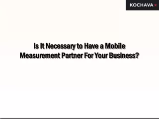 is it necessary to have a mobile is it necessary