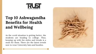 Top 10 Ashwagandha Benefits for Health and Wellbeing