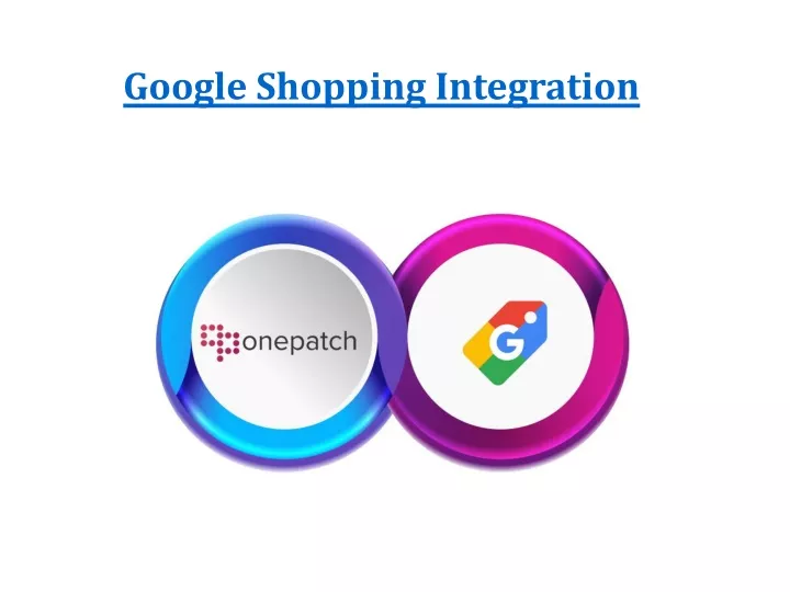 google shopping integration