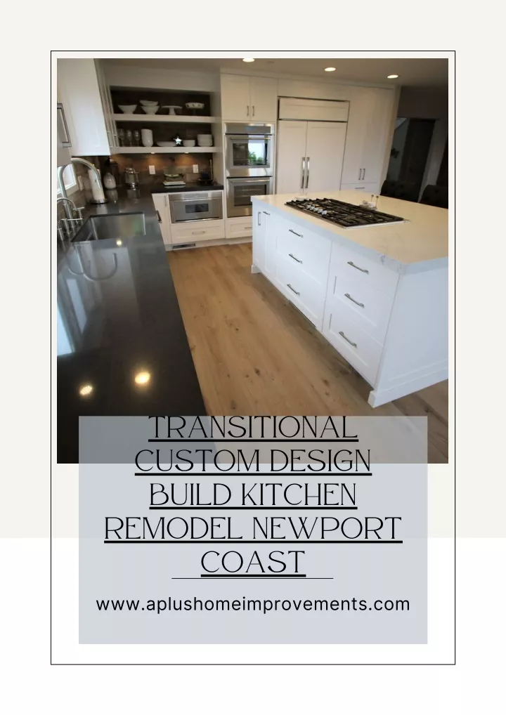 transitional custom design build kitchen remodel