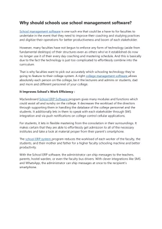 School Management Software Myclassboard
