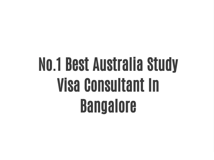 no 1 best australia study visa consultant