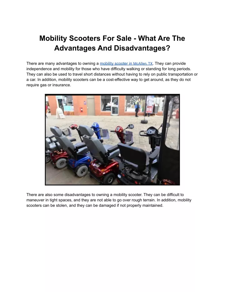 mobility scooters for sale what