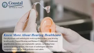 Audiology, Hearing & Balance Services - Coastal Ear Nose & Throat