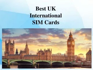 UK International SIM Cards