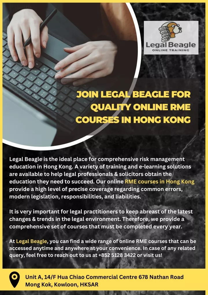 join legal beagle for quality online rme courses