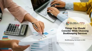 Things You Should Consider While Choosing Bookkeeping Services