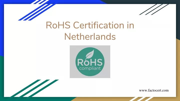 rohs certification in netherlands