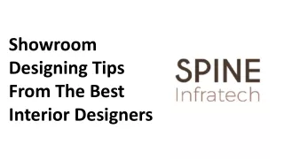 Showroom Designing Tips From The Best Interior Designers