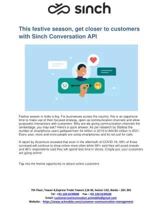 this festive season get closer to customers with
