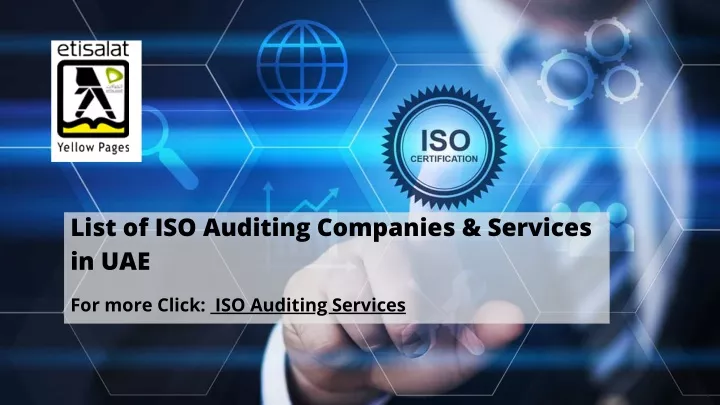 list of iso auditing companies services in uae