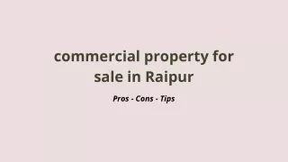 commercial property for sale in Raipur