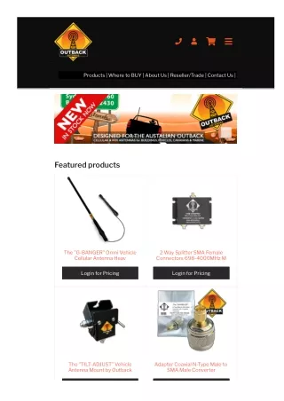 Australia's Best Outback Antennas Online Store | Buy Outback Antennas Online in