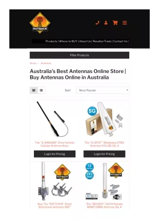 Australia's Best Antennas Online Store | Buy Antennas Online in Australia