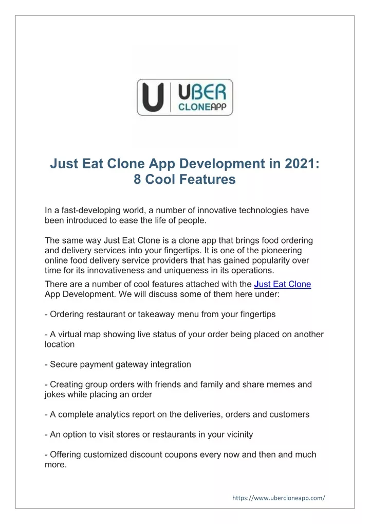 just eat clone app development in 2021 8 cool