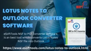 lotus notes to lotus notes to outlook converter