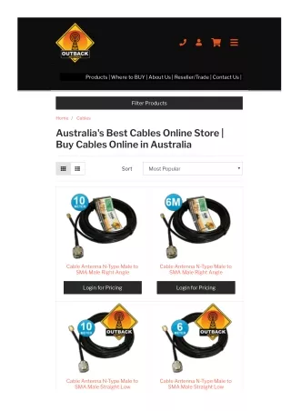 Australia's Best Cables Online Store | Buy Cables Online in Australia