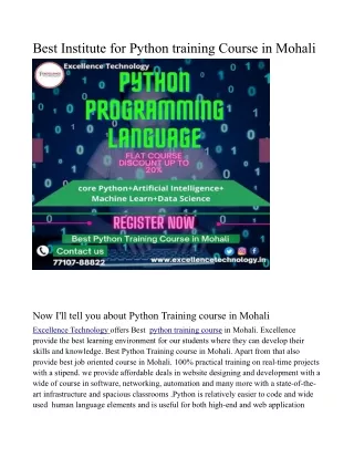 blog python training course