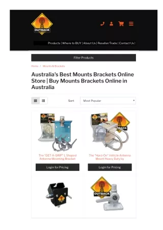 Australia's Best Mounts Brackets Online Store | Buy Mounts Brackets Online in Au