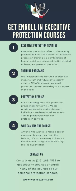 get enroll in executive protection courses