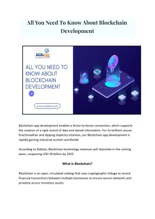 all you need to know about blockchain development