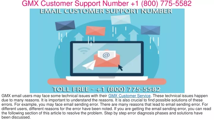 gmx customer support number 1 800 775 5582