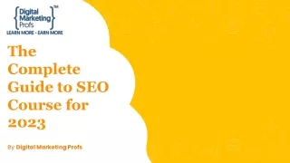 The Complete Guide to SEO Course for 2023