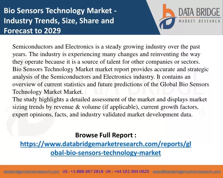 bio sensors technology market industry trends