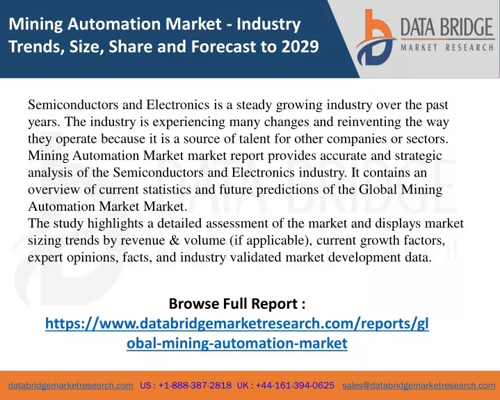 mining automation market industry trends size